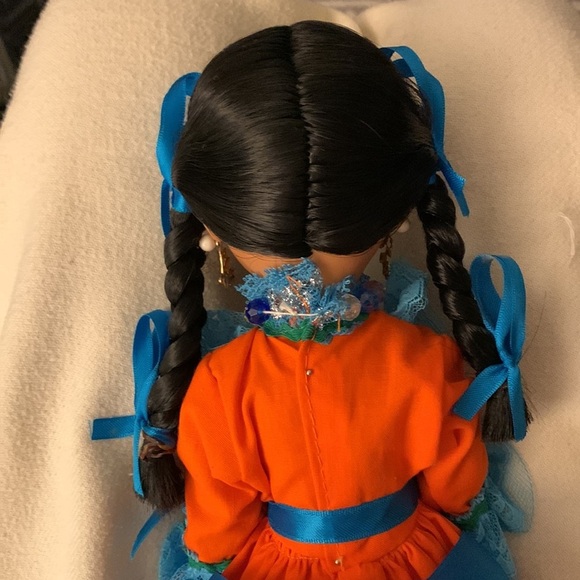 Mexican Tipicas Dolly Jaliscience Folklorico Dancer Doll Vintage - Picture 8 of 14